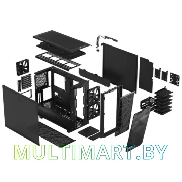 Корпус Fractal Design Meshify 2 Dark Tempered Glass Black (FD-C-MES2A-02) картинка 10